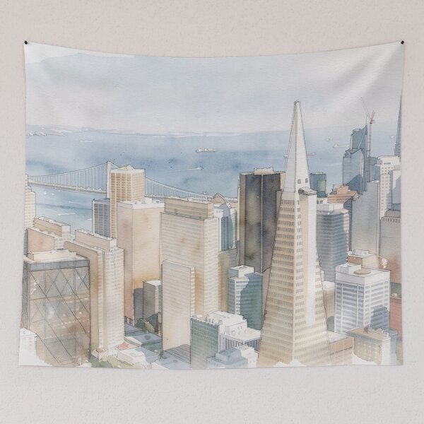 Item preview, Towers in Soft Morning Light designed and sold by RdeB.