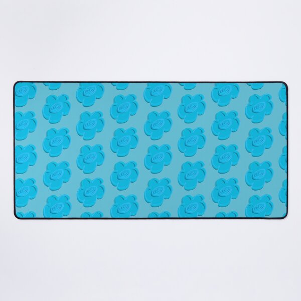 Item preview, Bright Sky Blue 3D Daisy Pattern designed and sold by CaramelCo.