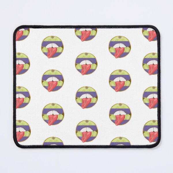 Item preview, Rebel Lips Pop Art – Stripes purple yellow pink tongue designed and sold by GoldenRebels.