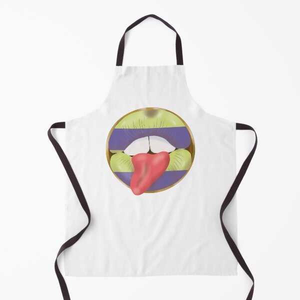 Item preview, Rebel Lips Pop Art – Stripes purple yellow pink tongue designed and sold by GoldenRebels.