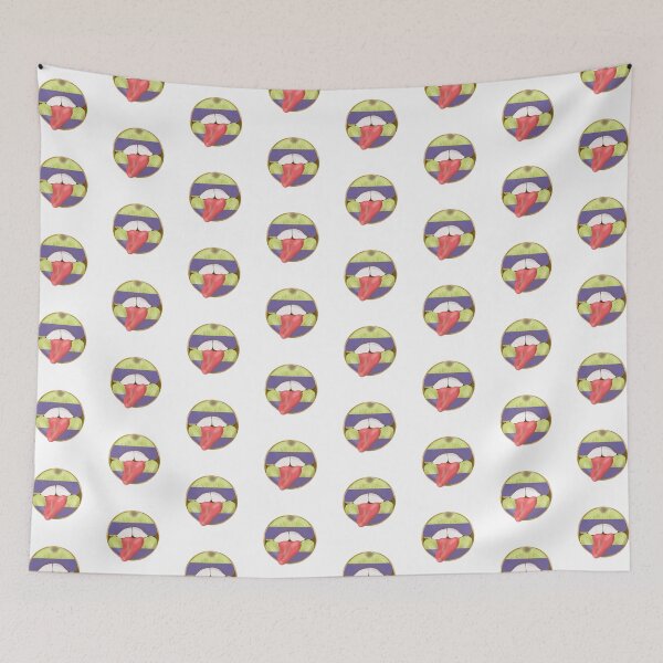 Item preview, Rebel Lips Pop Art – Stripes purple yellow pink tongue designed and sold by GoldenRebels.