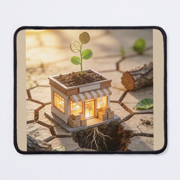 Item preview, Growing Small Business - Money Plant & Storefront Concept designed and sold by OksArtStudio.