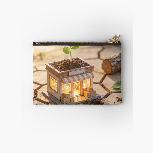 Item preview, Growing Small Business - Money Plant & Storefront Concept designed and sold by OksArtStudio.