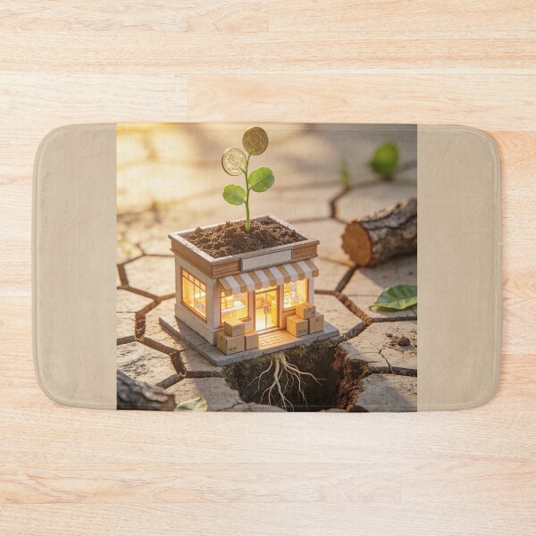Item preview, Growing Small Business - Money Plant & Storefront Concept designed and sold by OksArtStudio.