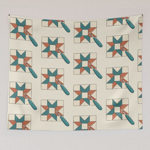 Item preview, Seam Ripper and a Patchwork Star in Progress designed and sold by ninov94.