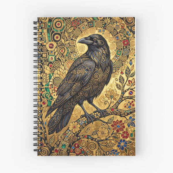 Item preview, Black raven golden decorative art designed and sold by hollycooper.