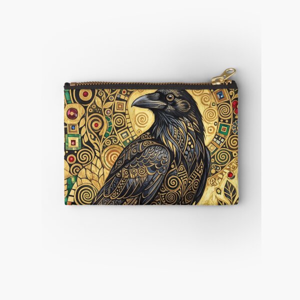Item preview, Black raven golden decorative art designed and sold by hollycooper.