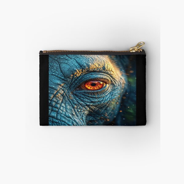 Item preview, Elephant Eye Neon Flame - Half Face Animal Artwork designed and sold by KingofHearts25.