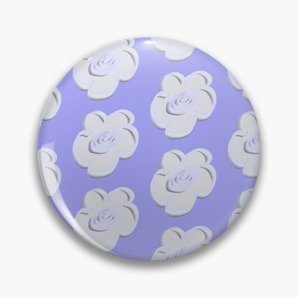 Item preview, Cute Periwinkle Blue 3D Flower Pattern designed and sold by CaramelCo.