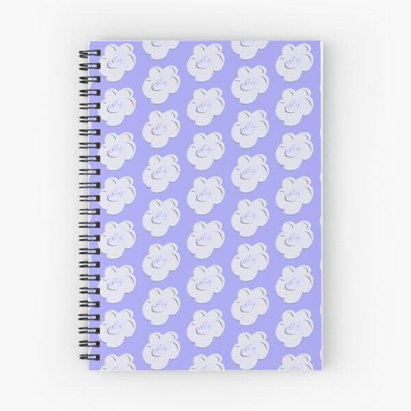 Item preview, Cute Periwinkle Blue 3D Flower Pattern designed and sold by CaramelCo.