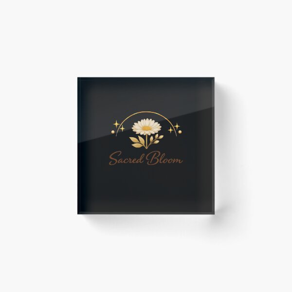 Item preview, Sacred Bloom Celestial Golden Flower Boho Art designed and sold by BohoMysticArt.