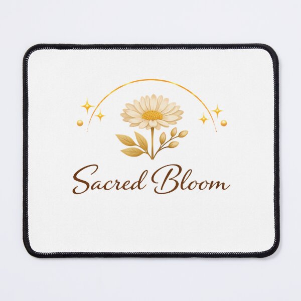 Item preview, Sacred Bloom Celestial Golden Flower Boho Art designed and sold by BohoMysticArt.