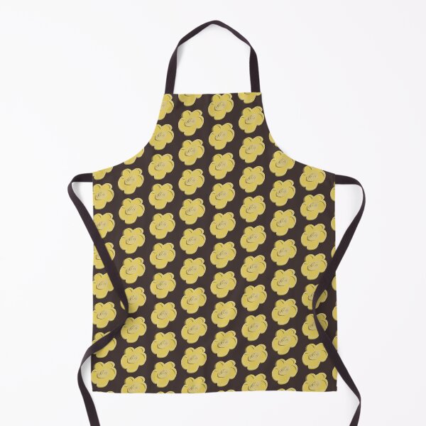 Item preview, Retro Daisy Pattern Scandi Folk - Butter Yellow Espresso designed and sold by CaramelCo.