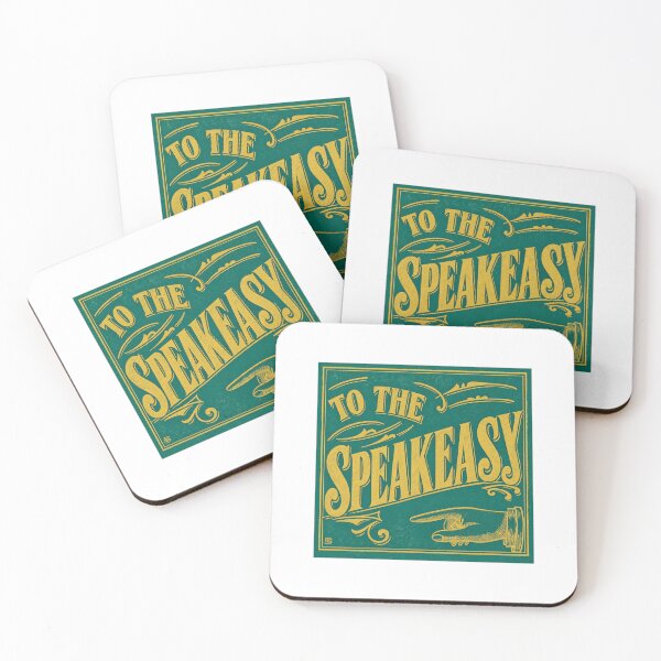 Item preview, "To The Speakeasy" Vintage Advertising Sign designed and sold by smallbatchstudio.