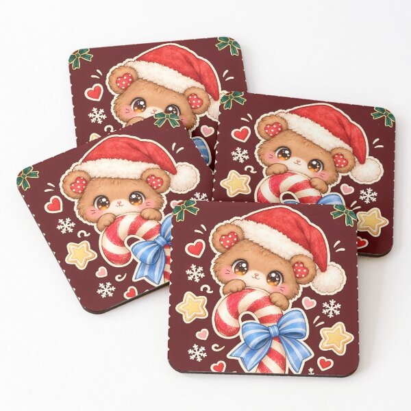 Item preview, Kawaii Christmas Bear Candy Cane designed and sold by Pure Craft.