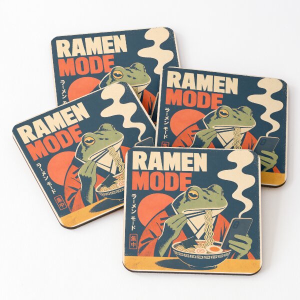 Item preview, Ramen Mode Japanese Frog Cartoon designed and sold by MagicTheDog.