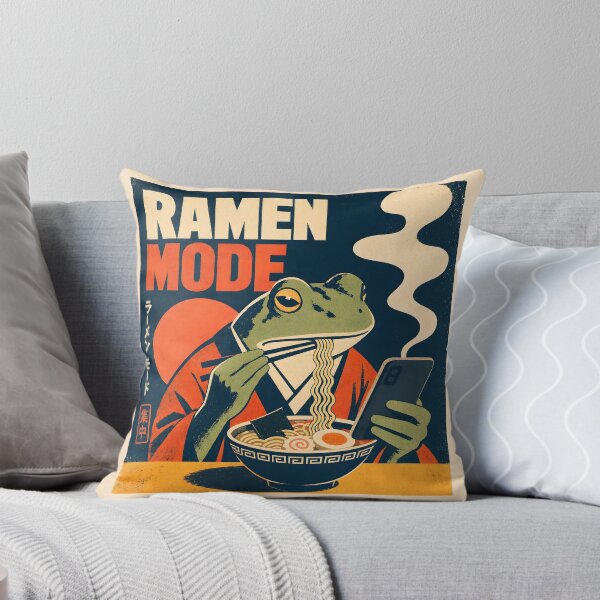 Item preview, Ramen Mode Japanese Frog Cartoon designed and sold by MagicTheDog.