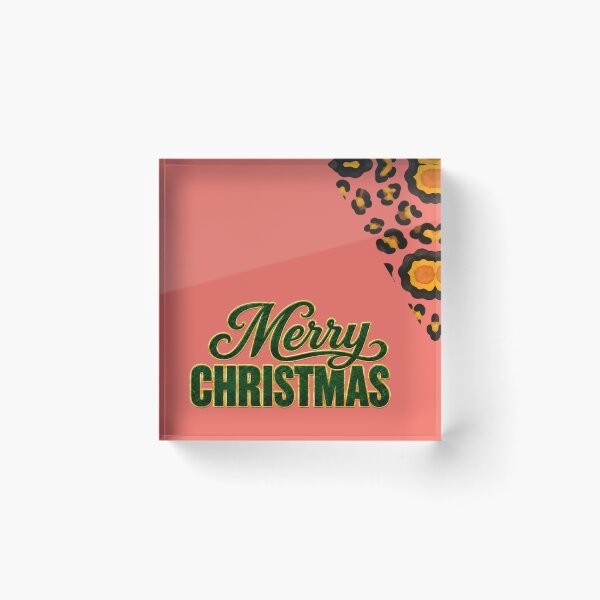 Item preview, Luxury Leopard Rosettes Merry Christmas Design  designed and sold by annenambiro.