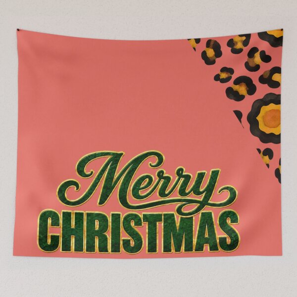 Item preview, Luxury Leopard Rosettes Merry Christmas Design  designed and sold by annenambiro.