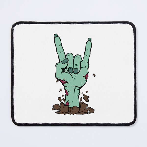 Item preview, No Brains, Just Beats - Zombie Rock On Hand designed and sold by Cannaxes Studio.