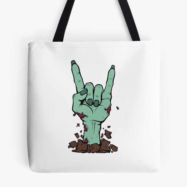 Item preview, No Brains, Just Beats - Zombie Rock On Hand designed and sold by Cannaxes Studio.