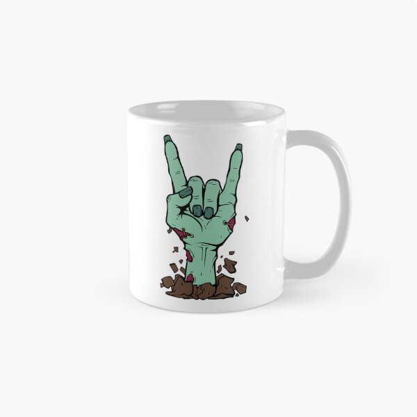 Item preview, No Brains, Just Beats - Zombie Rock On Hand designed and sold by Cannaxes Studio.