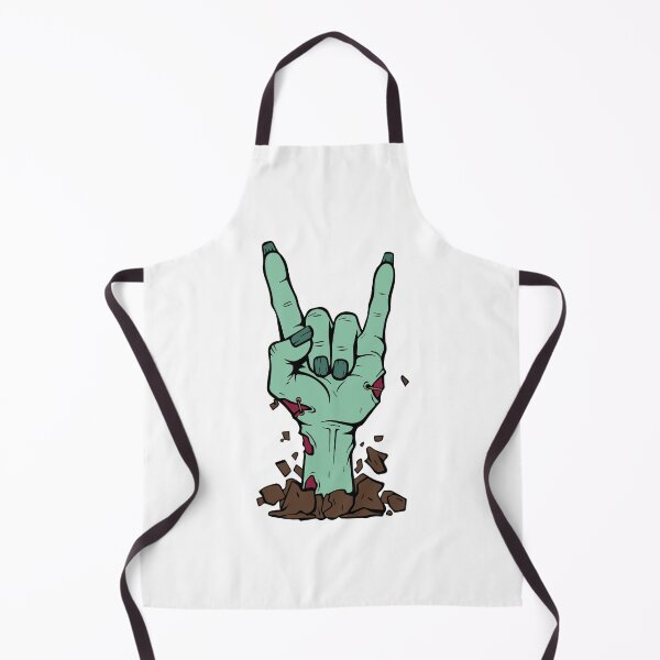 Item preview, No Brains, Just Beats - Zombie Rock On Hand designed and sold by Cannaxes Studio.