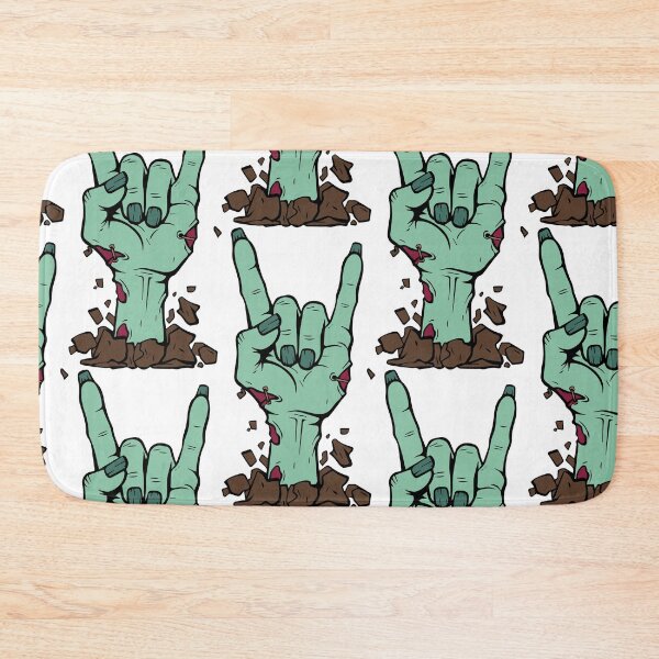 Item preview, No Brains, Just Beats - Zombie Rock On Hand designed and sold by Cannaxes Studio.