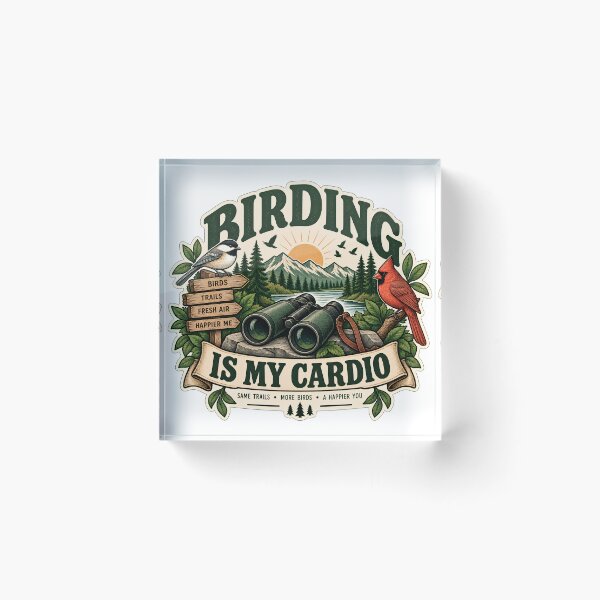 Item preview, Birding Is My Cardio designed and sold by MysticCanvasAi.