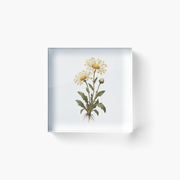 Item preview, April Birth Flower | Daisy Botanical Art | April Birthday Gift designed and sold by Brackenlume Studio.