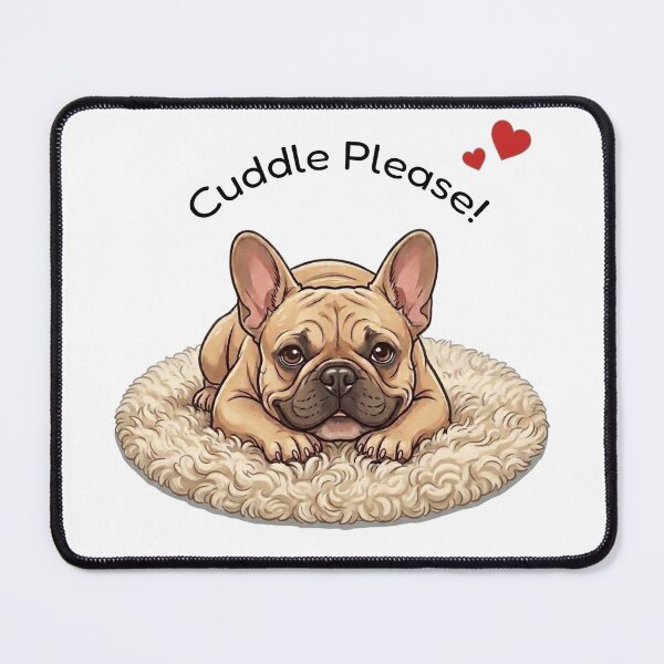 Item preview, Cute Fawn Frenchie Puppy Cuddle Please designed and sold by The-NOKU-Co.