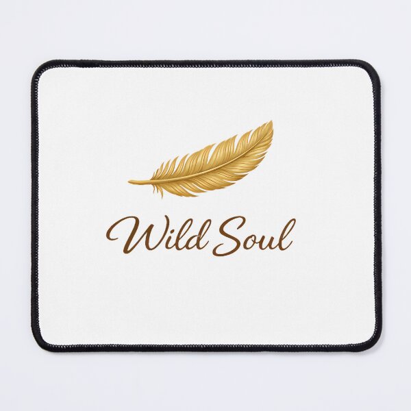Item preview, Wild Soul Golden Feather Boho Celestial Art designed and sold by BohoMysticArt.