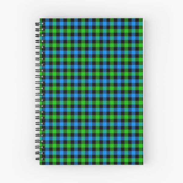 Item preview, Blue And Green On Black Gingham Check   designed and sold by PatternTitan.