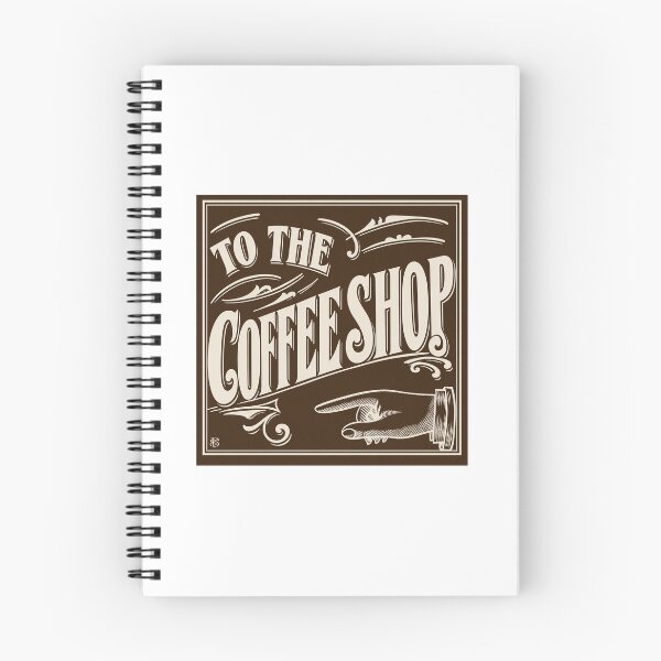 Item preview, "To The Coffee Shop" Vintage Advertising Sign designed and sold by smallbatchstudio.