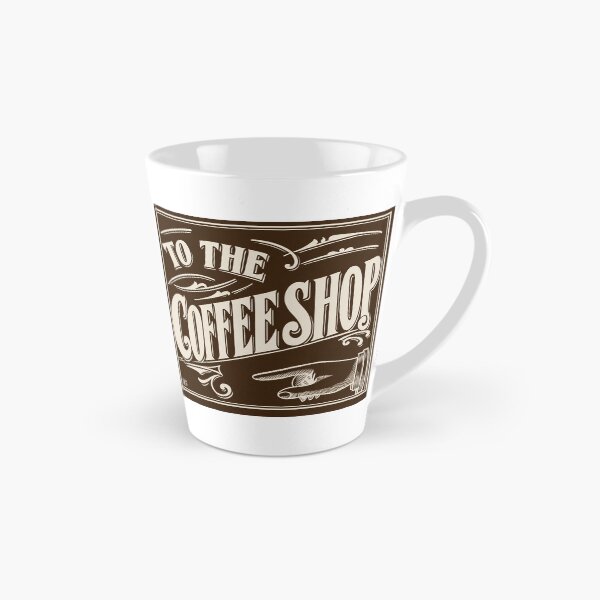 Item preview, "To The Coffee Shop" Vintage Advertising Sign designed and sold by smallbatchstudio.