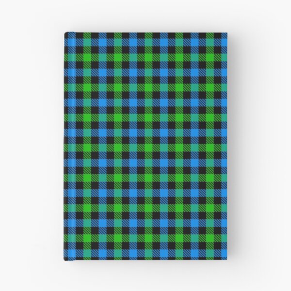 Item preview, Blue And Green On Black Gingham Check   designed and sold by PatternTitan.