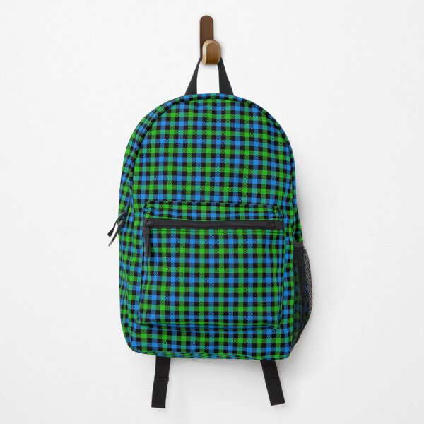 Item preview, Blue And Green On Black Gingham Check   designed and sold by PatternTitan.