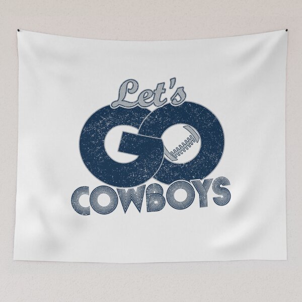 Item preview, Vintage Let's Go Cowboys Distressed Football Team designed and sold by RockTheFeal.