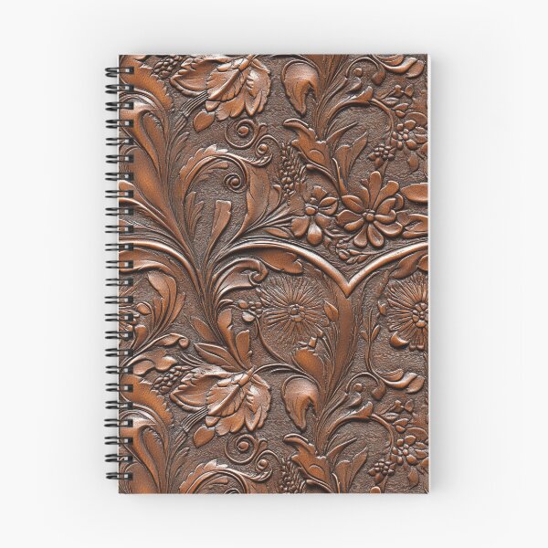 Item preview, Brown Faux Tooled Leather  designed and sold by ColorFlowArt.