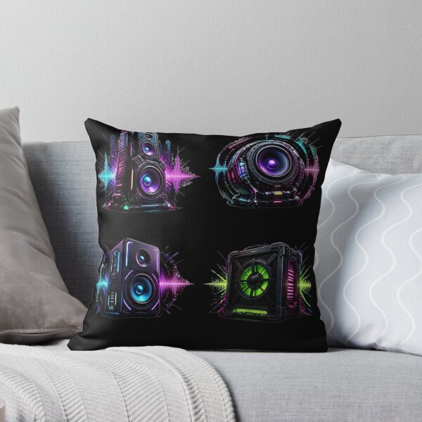 Item preview, Cyberpunk Neon Subwoofer Sound System Speaker Pack designed and sold by LazyDayzCo.