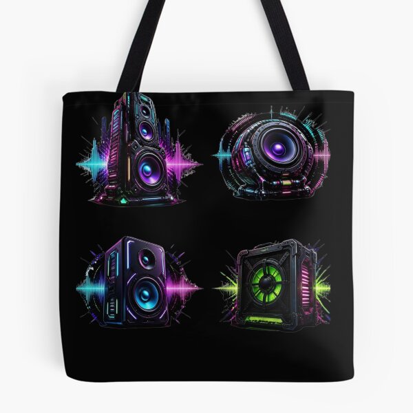 Item preview, Cyberpunk Neon Subwoofer Sound System Speaker Pack designed and sold by LazyDayzCo.