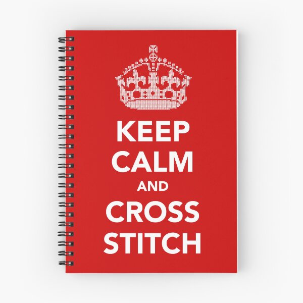 Item preview, Keep Calm and Cross Stitch - Funny Crafting & Embroidery Art Design designed and sold by knappidesign.