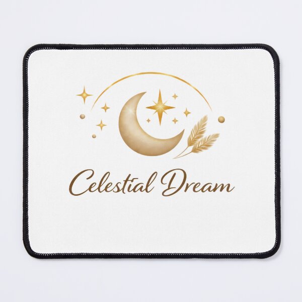 Item preview, Celestial Dream Golden Moon Stars Boho Art designed and sold by BohoMysticArt.
