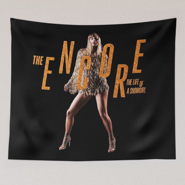 Item preview, TLOAS TaylorShowgirl Encore Edition Sticker – Gold Glitter Encore Era Design designed and sold by taylorvinyls.