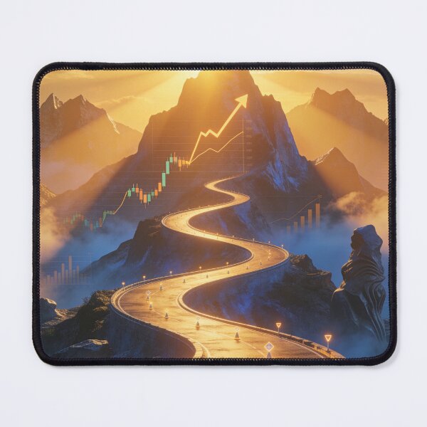 Item preview, Road to Success - Financial Growth & Mountain Peak Art designed and sold by OksArtStudio.
