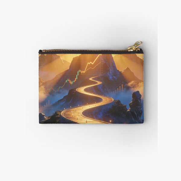 Item preview, Road to Success - Financial Growth & Mountain Peak Art designed and sold by OksArtStudio.