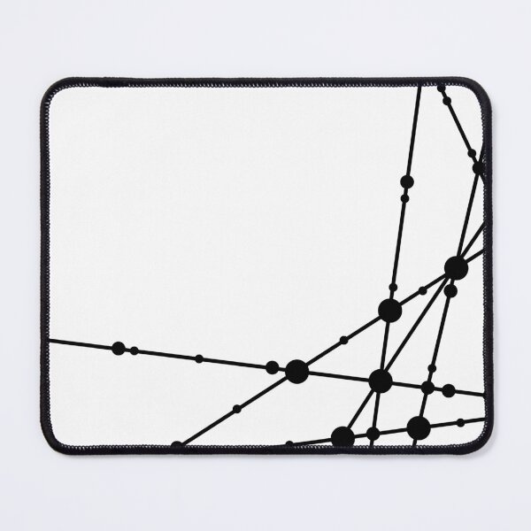 Item preview, Abstract Diagonal Lines and Dots Pattern Black on White designed and sold by MinimalMoodsArt.