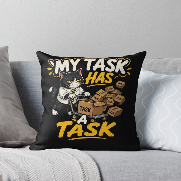 Item preview, My Task Has A Task Funny Office Cat Meme | Scope Creep Humor designed and sold by Corpoheroes.