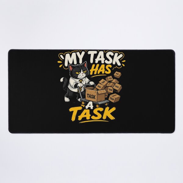 Item preview, My Task Has A Task Funny Office Cat Meme | Scope Creep Humor designed and sold by Corpoheroes.