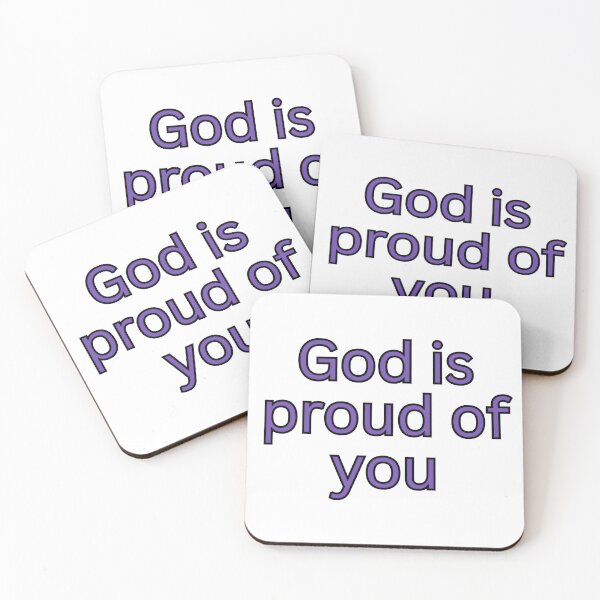 Item preview, God is proud of you-faith encouragement quote designed and sold by Omer's store.
